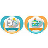 Популярний! Пустушка Philips AVENT Ultra Air Animal для хлопчиків 6-18 міс (SCF080/07) - Краща якість тільки на Nukleon.com.ua