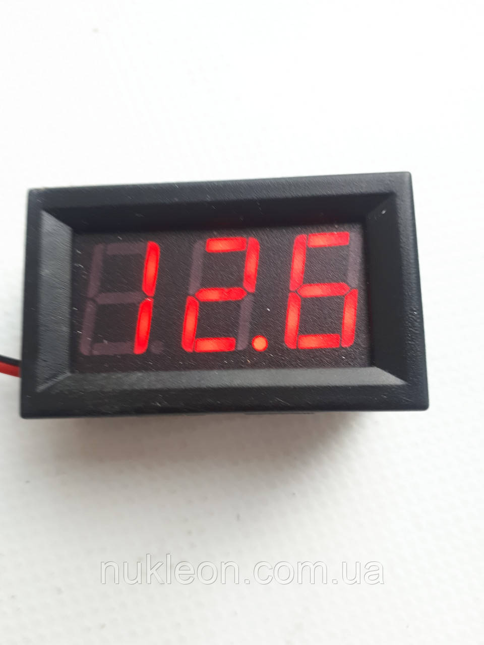 Популярний! Вольтметр врізний 12V BIG (7.5-30V) - Краща якість тільки на Nukleon.com.ua