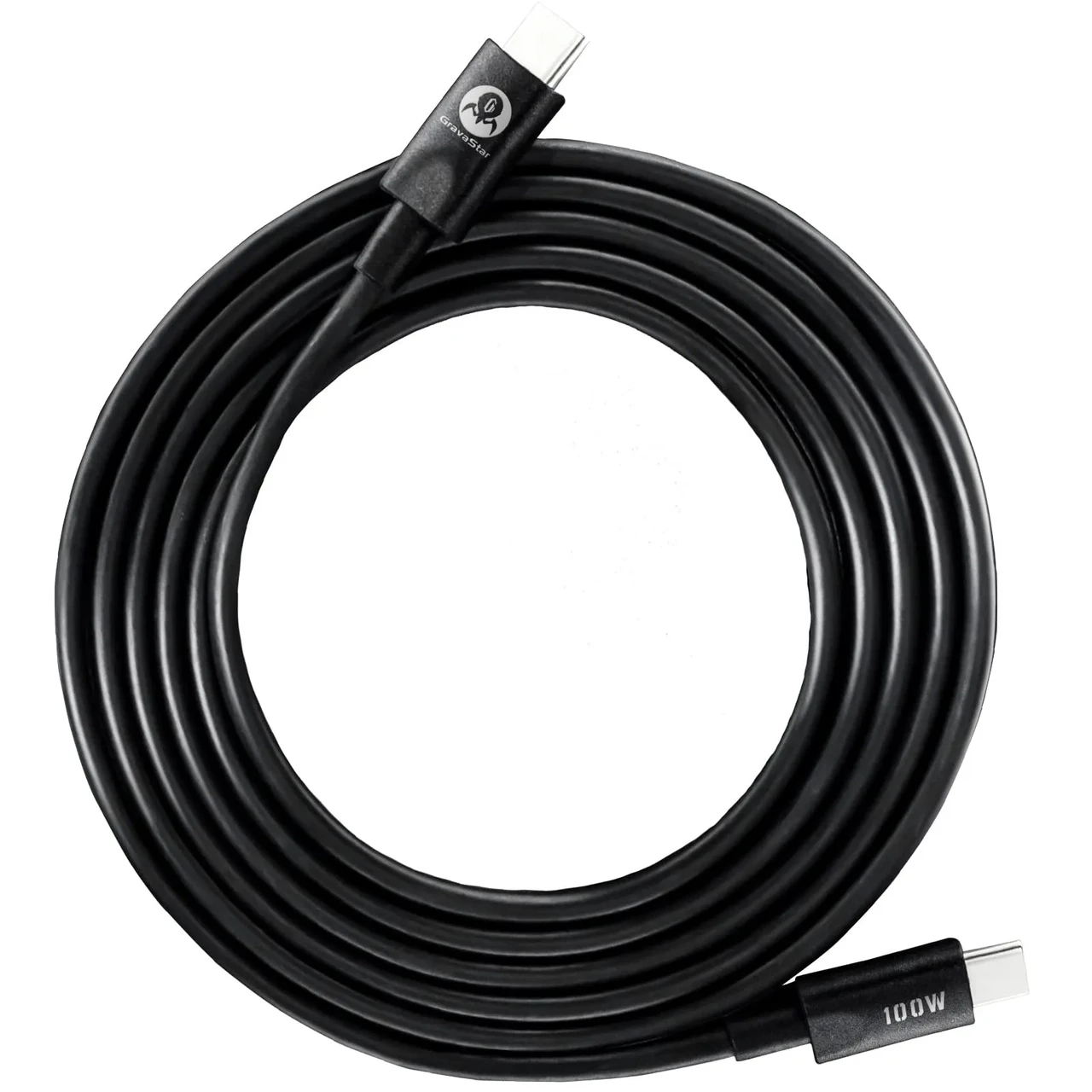 Дата-кабель GravaStar GRAVASTARTC_BLK Type-C (тато) - Type-C (тато), 1.5m Black