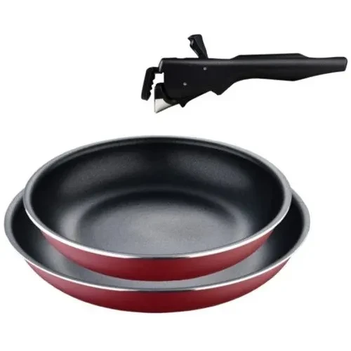 Набір сковорідок Bergner Click & cook Red 22/26 см, (BG-31605-RD)