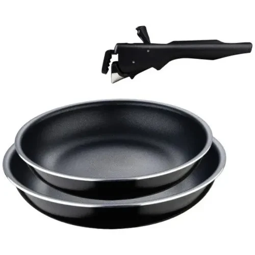 Набір сковорідок Bergner Click & cook Black 22/26 см, (BG-31605-BK)