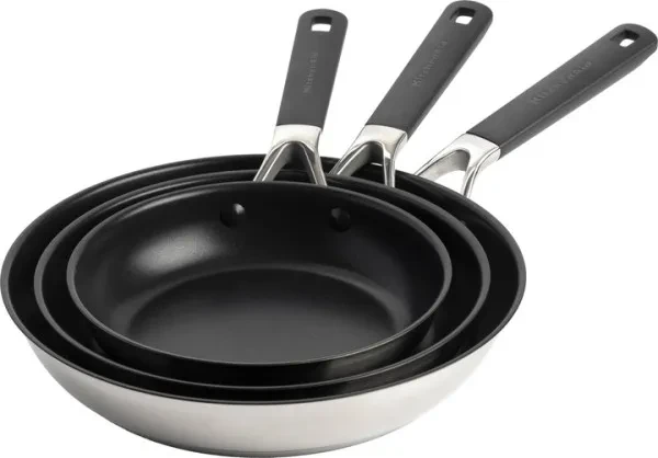Набір сковорідок KitchenAid CSS 20 + 24 + 28 см (CC005708-001)