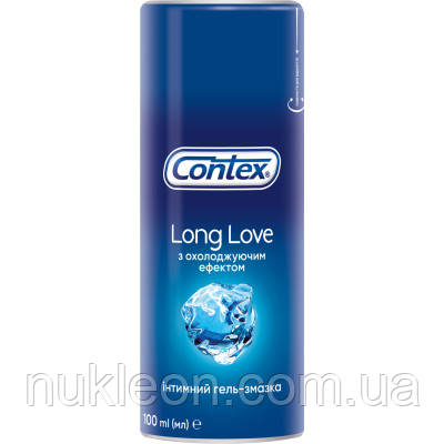 Популярний! Інтимний гель-змазка Contex Long Love з охолоджуючим ефектом (лубрикант) 100 мл (4820108005136) - Краща якість тільки