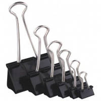 Популярний! Біндер металевий H-Tone 51 мм, 12 шт ,чорні (BIND-HT-JJ40316-51) - Краща якість тільки на Nukleon.com.ua