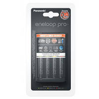 Популярний! Зарядний пристрій для акумуляторів Panasonic Smart-Quick Charger+Eneloop Pro +4*AA 2500 mAh NI-MH (K-KJ55HCD40E) -