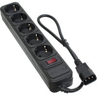 Популярний! Мережевий фільтр живлення Patron 0.5 m3*1mm2 (SP-1052U) 5 розеток BLACK (EXT-PN-SP-1052U) - Краща якість тільки на