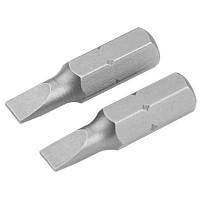 Популярний! Набір біт Tolsen S2 прямий шліц 4.5х0.6х25 мм, 2 шт (20203) - Краща якість тільки на Nukleon.com.ua