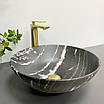 Умивальник (раковина) VBI AMALFI BLACK ONYX MATT накладний, фото 4