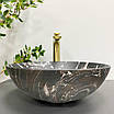 Умивальник (раковина) VBI AMALFI BLACK ONYX MATT накладний, фото 5