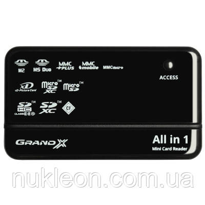 Популярний! Зчитувач флеш-карт Grand-X CRX05Black - Краща якість тільки на Nukleon.com.ua