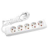 Популярний! Мережевий подовжувач Panasonic X-tendia із заземленням 5 розеток, 3м (WLTB04532GR-UA) - Краща якість тільки на