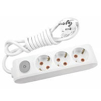 Популярний! Мережевий подовжувач Panasonic X-tendia із заземленням 3 розетки, 5м (WLTA04352GR-UA) - Краща якість тільки на