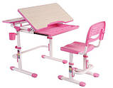 Комплект парта та стілець-трансформери FunDesk Lavoro Pink, фото 3