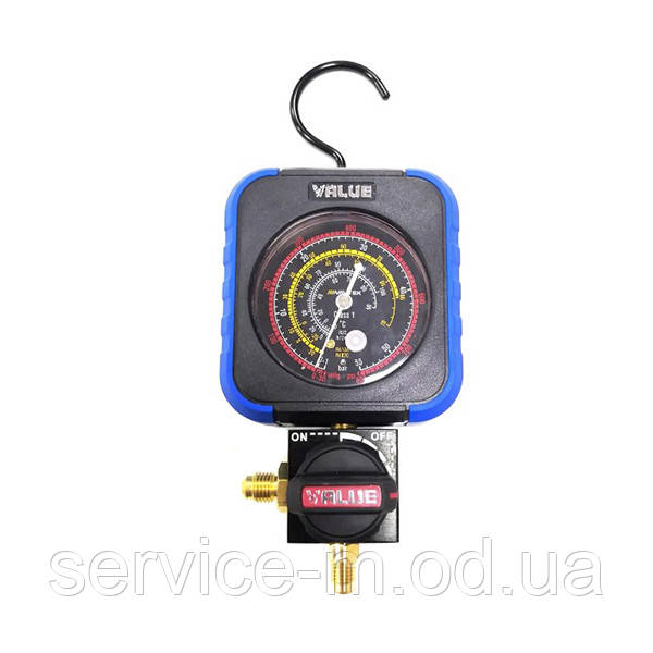 Манометричний колектор 1-вентильний VALUE  VRM1-B-403 NAVTEK високого тиску (R22 R134a R410a)