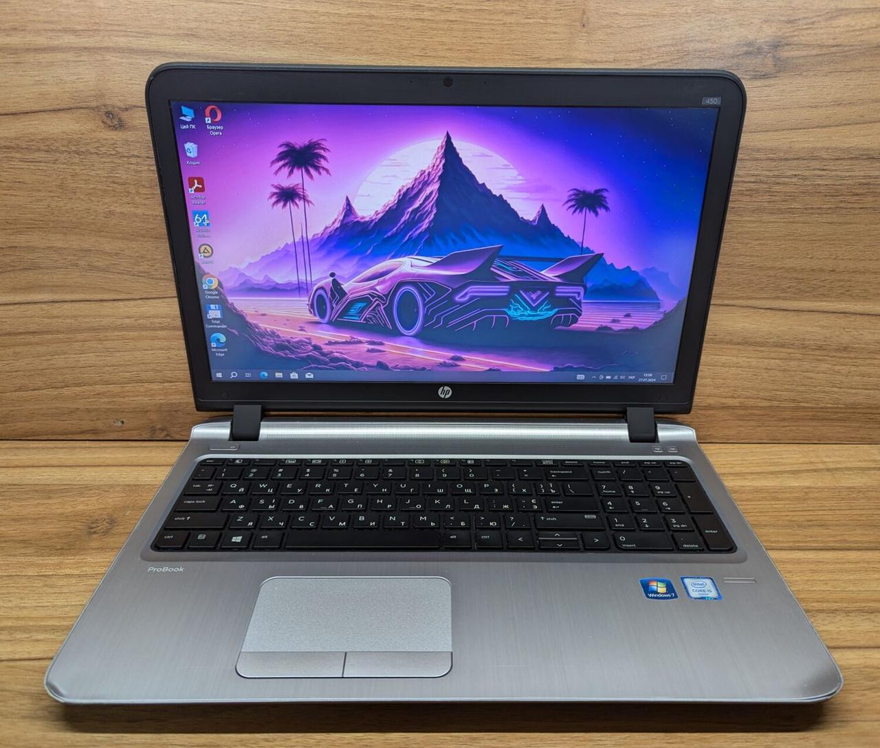 Б/в Ноутбук Б-клас HP ProBook 450 G3 15.6" 1920x1080| Core i5-6200U| 8 GB RAM| 240 GB SSD| HD 520