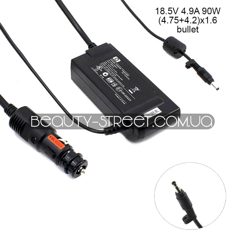 Блок живлення для ноутбука HP 18.5 V 4.9 A 90W bullet (avto) (original)