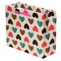 Популярний! Подарунковий Пакет Серця 27 см - Краща якість тільки на Nukleon.com.ua