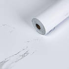 Самоклеюча вінілова плитка в рулоні 600х3000х2мм Білий повітряний мармур Глянсова SW-00001287