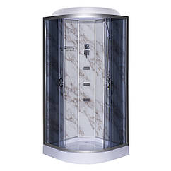 Гідробокс TKF100/1 Мармур BG 100х100x215 мілкий піддон ( А0048381 )