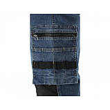 Штани робочі джинс стрейч темно-синій розмір S YATO YT-79050, фото 4