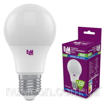 Популярний! Лампочка ELM B60 8W PA10S E27 4000K (18-0186) - Краща якість тільки на Nukleon.com.ua, фото 1
