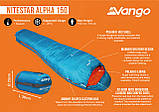 Спальний мішок Vango Nitestar Alpha 150 Atom Blue (SBTNITEST000010), фото 2