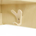 Настінна полиця University 4-секційна з вішалками (U12111), фото 2