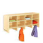 Настінна полиця University 4-секційна з вішалками (U12111), фото 5