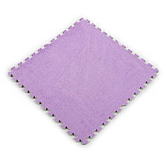 Підлога-пазл плюшевий ФІОЛЕТОВИЙ 60*60*1cm (D) SW-00002087
