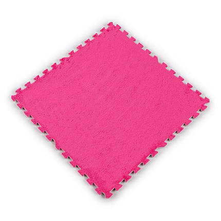 Підлога-пазл плюшевий РОЖЕВИЙ 60*60*1cm (D) SW-00002093, фото 1