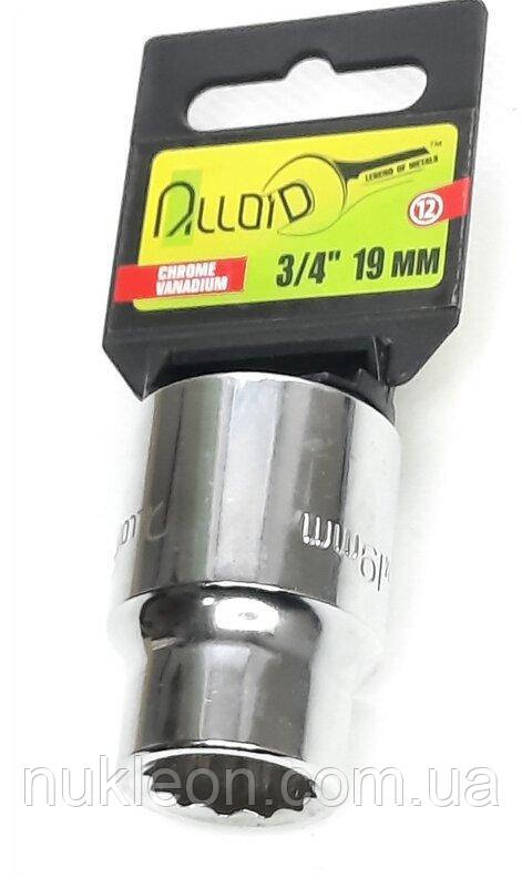 Популярний! Головка торцева 3/4" 19мм Alloid ТГ-60119М 12 гранна - Краща якість тільки на Nukleon.com.ua
