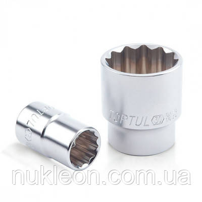 Популярний! Головка торцева Toptul 23 мм 1/2" 12-гранна (BAEB1623) - Краща якість тільки на Nukleon.com.ua