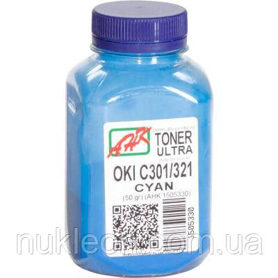 Популярний! Тонер OKI C301/321, 50г Cyan AHK (1505330) - Краща якість тільки на Nukleon.com.ua