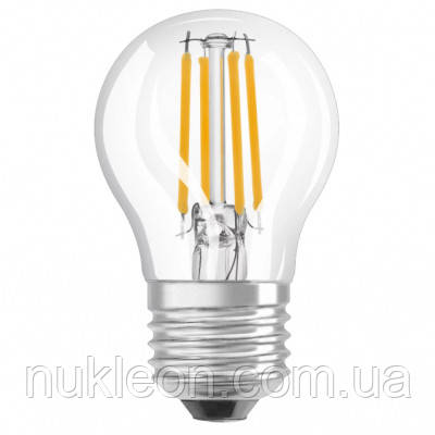 Популярний! Лампочка Osram LED CL P60 5,5W/827 230V FIL E27 (4058075434882) - Краща якість тільки на Nukleon.com.ua, фото 1
