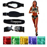 Популярний! Сумка на пояс для бігу з люмінесцентною вставкою - Краща якість тільки на Nukleon.com.ua