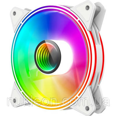 Популярний! Кулер до корпусу Gamemax FN-12Rainbow-Q-Infinity WT - Краща якість тільки на Nukleon.com.ua