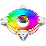 Популярний! Кулер до корпусу Gamemax FN-12Rainbow-Q-Infinity WT - Краща якість тільки на Nukleon.com.ua, фото 5