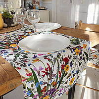 Популярний! Доріжка на стіл яскраві квіти - Краща якість тільки на Nukleon.com.ua