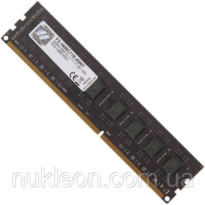 Популярний! Модуль пам'яті для комп'ютера DDR3 4GB 1600 MHz G.Skill (F3-1600C11S-4GNT) - Краща якість тільки на Nukleon.com.ua