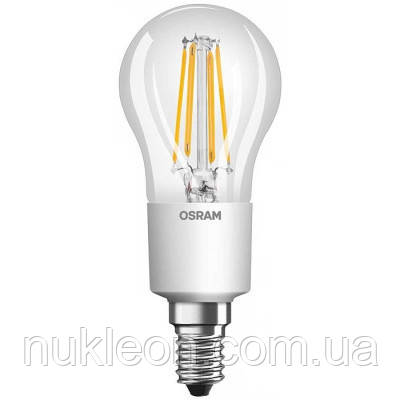 Популярний! Лампочка Osram LED Retrofit Filament 4W/827, 300°, CL, P40, E14, DIM (4052899961845) - Краща якість тільки на, фото 1