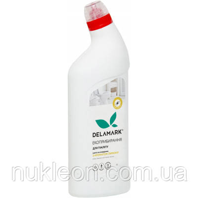 Популярний! Засіб для чищення унітазу DeLaMark з ароматом лимону 1 л (4820152330765) - Краща якість тільки на Nukleon.com.ua, фото 1