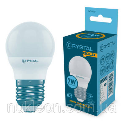 Популярний! Лампочка CRYSTAL G45 7W PA Е27 4000K (G45-020) - Краща якість тільки на Nukleon.com.ua, фото 1