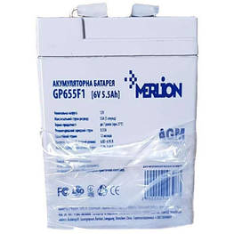 Батарея до ДБЖ Merlion 6V - 5.5Ah (GP655F1) - оригінал
