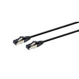 Популярний! Патч-корд 3м, S/FTP, cat 8, литий, 50u", CU, AWG 27, LSZH, black Cablexpert (PP8-LSZHCU-BK-3M) - Краща якість тільки, фото 3