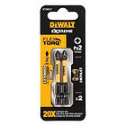 Promo Ціна! Набір біт DeWALT IMPACT TORSION, ударні, Pozidriv, Pz2, L=57 мм, 2 шт (DT70531T) - тільки на ZaGrosh.com.ua