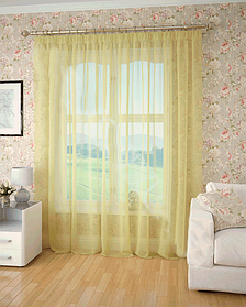 Готова тюль-вуаль шампань