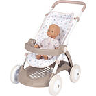 Promo Ціна! Коляска для ляльок Smoby Baby Nurse Прогулянка з кошиком Рожева пудра (254018) - тільки на ZaGrosh.com.ua