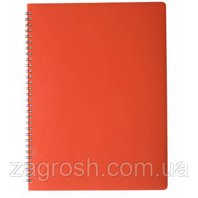 Promo Ціна! Зошит Buromax GLOSS A4 80 аркушів, клітинка Червоний (BM.24452151-05) - тільки на ZaGrosh.com.ua