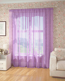 Готова тюль-вуаль бузок