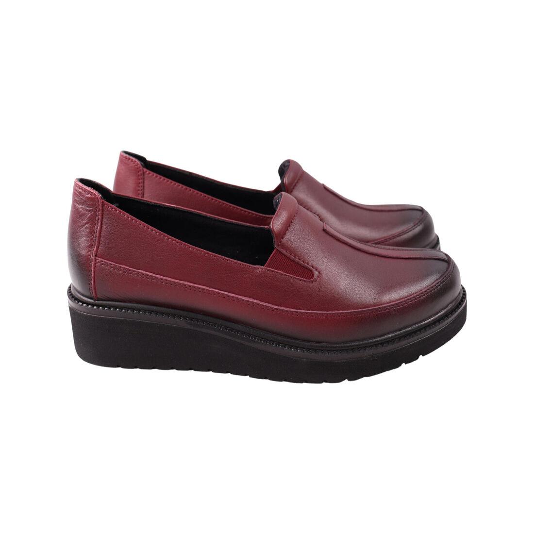 Туфлі жіночі Kesim бордові натураьна шкіра, 36, фото 1